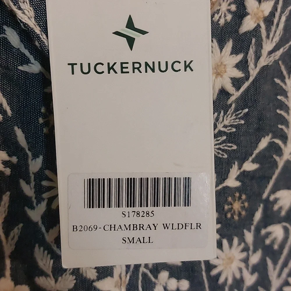 Tuckernuck Margot Chambrey Wildflower Blouse - Picture 5 of 7
